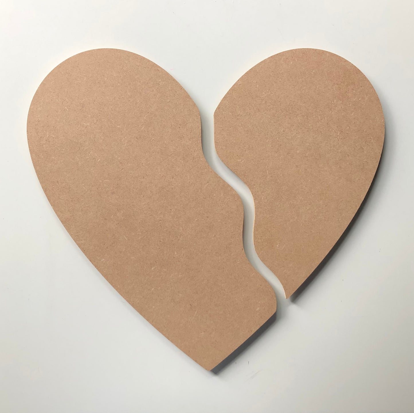 12mm MDF Blank, 47cm 2 Piece Heart