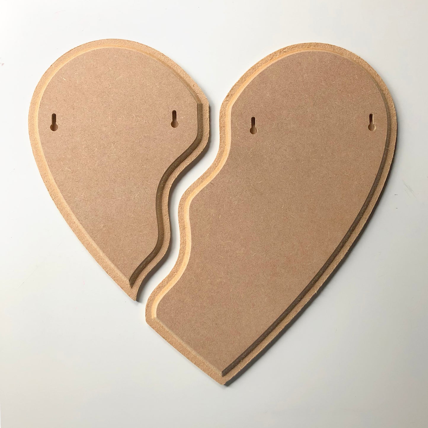 12mm MDF Blank, 47cm 2 Piece Heart