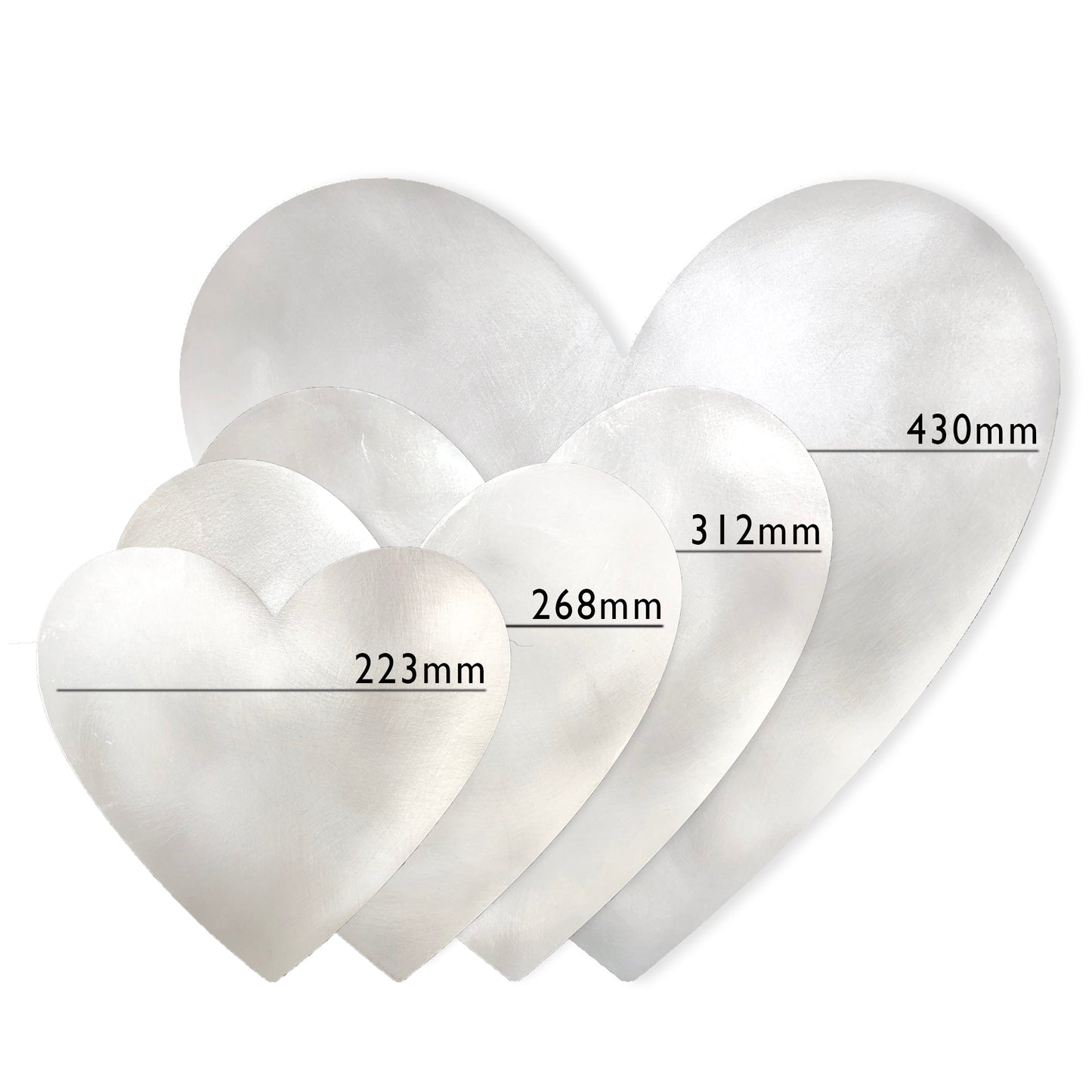 Aluminium Love Heart Creative Surfaces