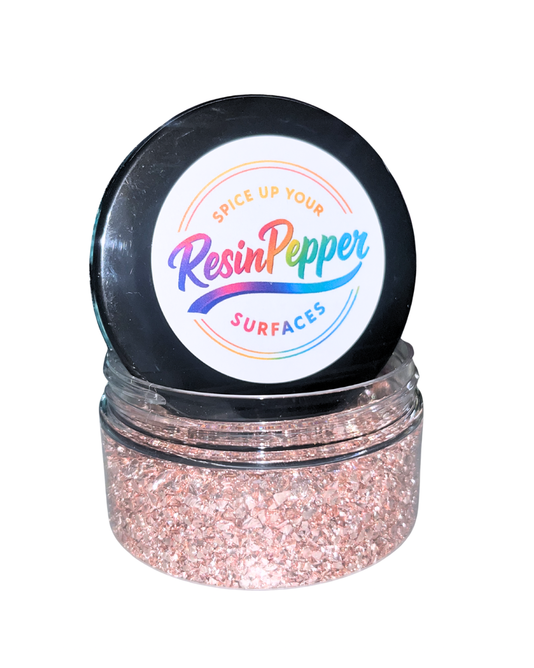 Blush Coloured Glass Chips