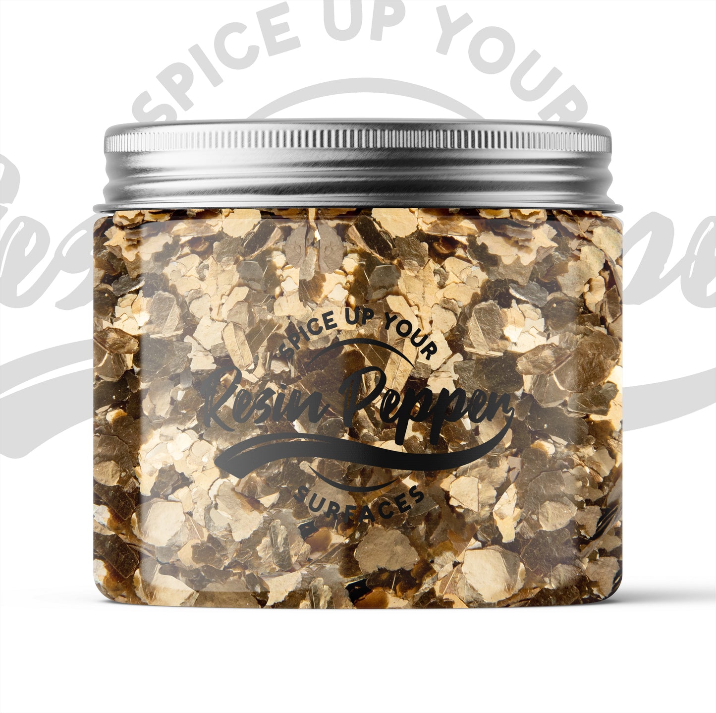 Large Mica Flakes, Gold
