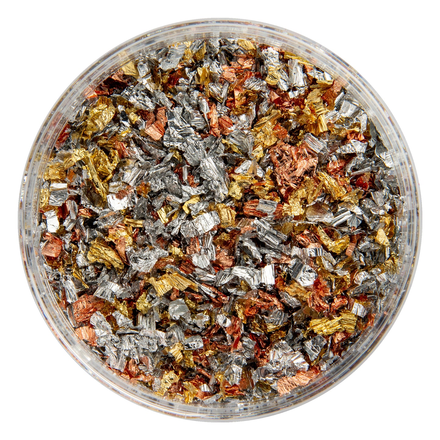 Metal Leaf Flakes Silver, Copper and Gold