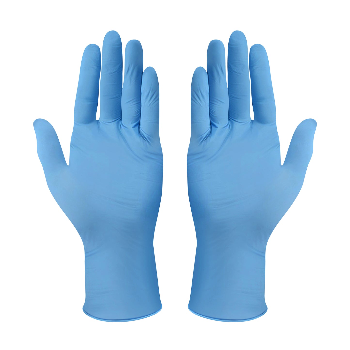 100 Powder Free Blue Nitrile Gloves