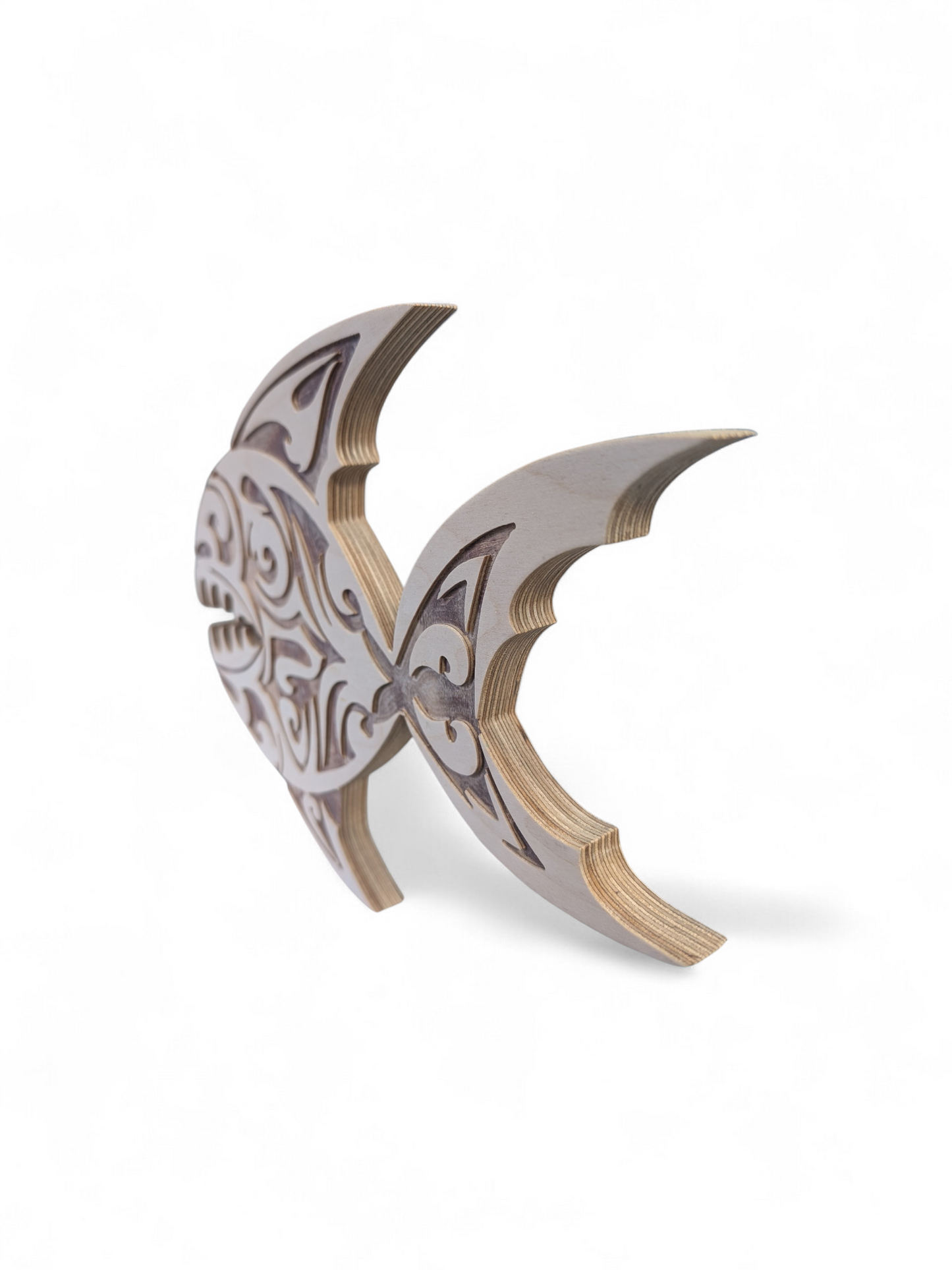 Piranha shaped art board
