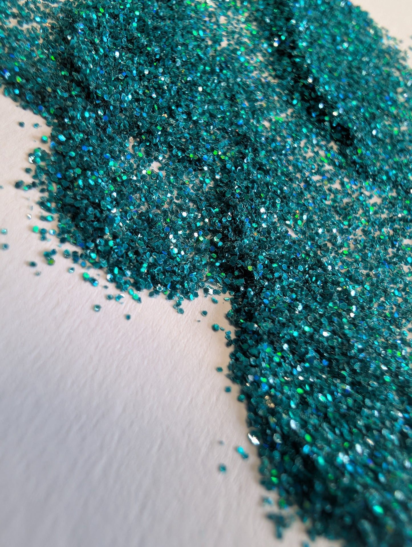 Turquoise holographic fine glitter