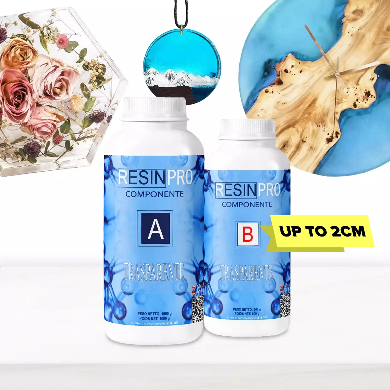 “Trasparente” – Multipurpose Clear Epoxy Resin | Casting Up to 2cm