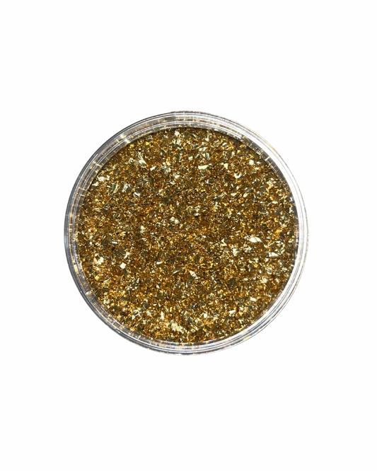 Sunshine Gold Coloured Glass Chips