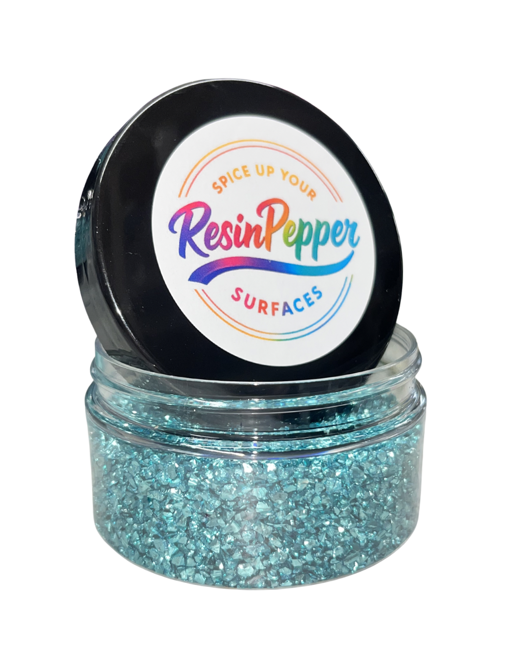 Caribbean Blue Coloured Glass Chips