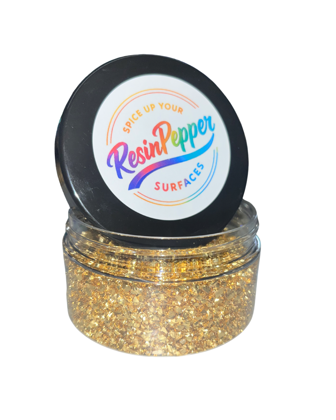 Sunshine Gold Coloured Glass Chips