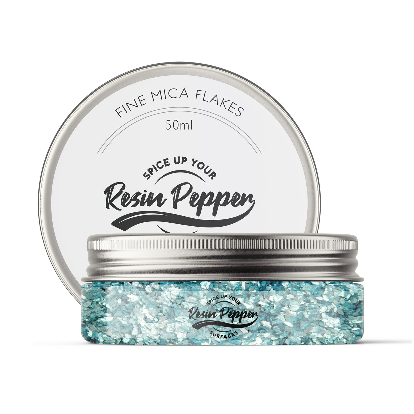 Fine Mica Flakes, Teal, No.11