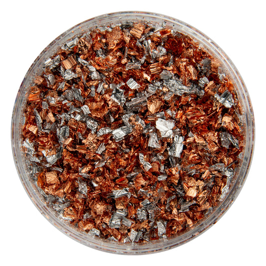 Metal leaf Flakes Copper and Silver